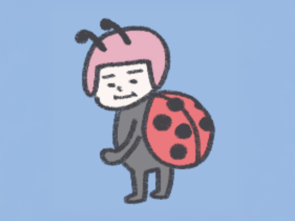 ヘルメット子ちゃん:てんとうむし