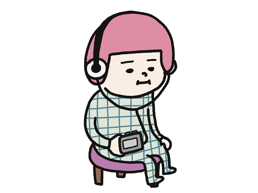 ヘルメット子ちゃん:ウォークマン