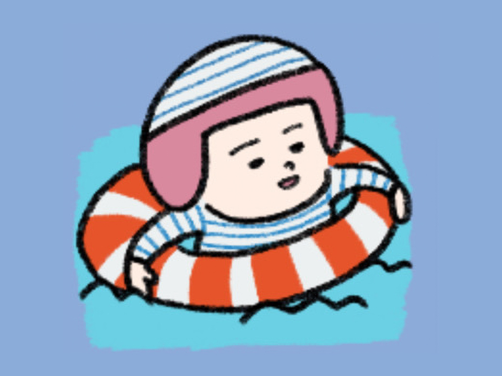 ヘルメット子:プール