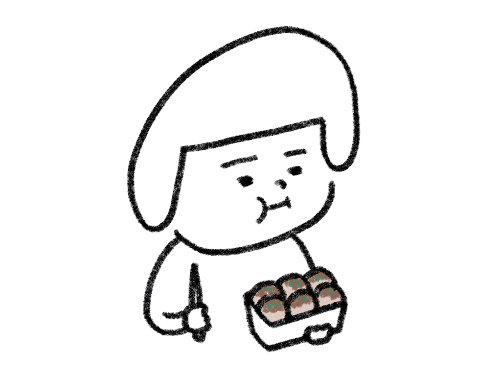 ヘルメット子ちゃん：たこ焼き