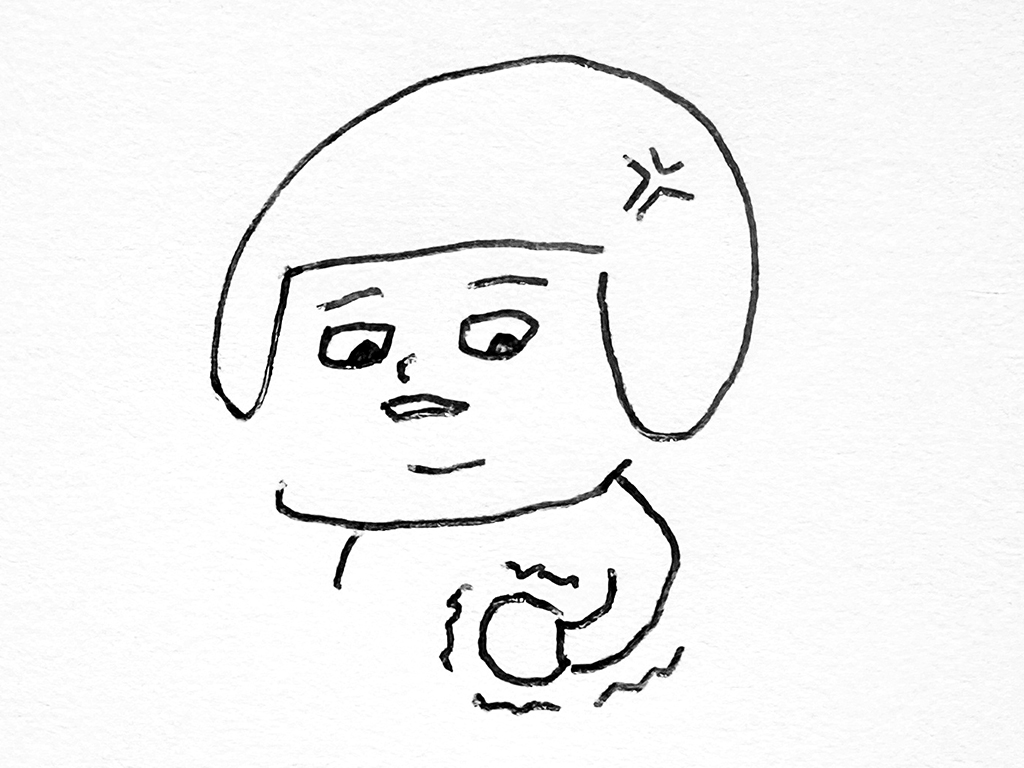 ヘルメット子：忍耐
