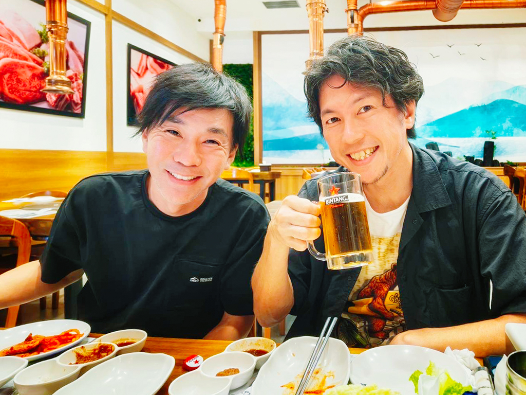 ビンタンビールで乾杯