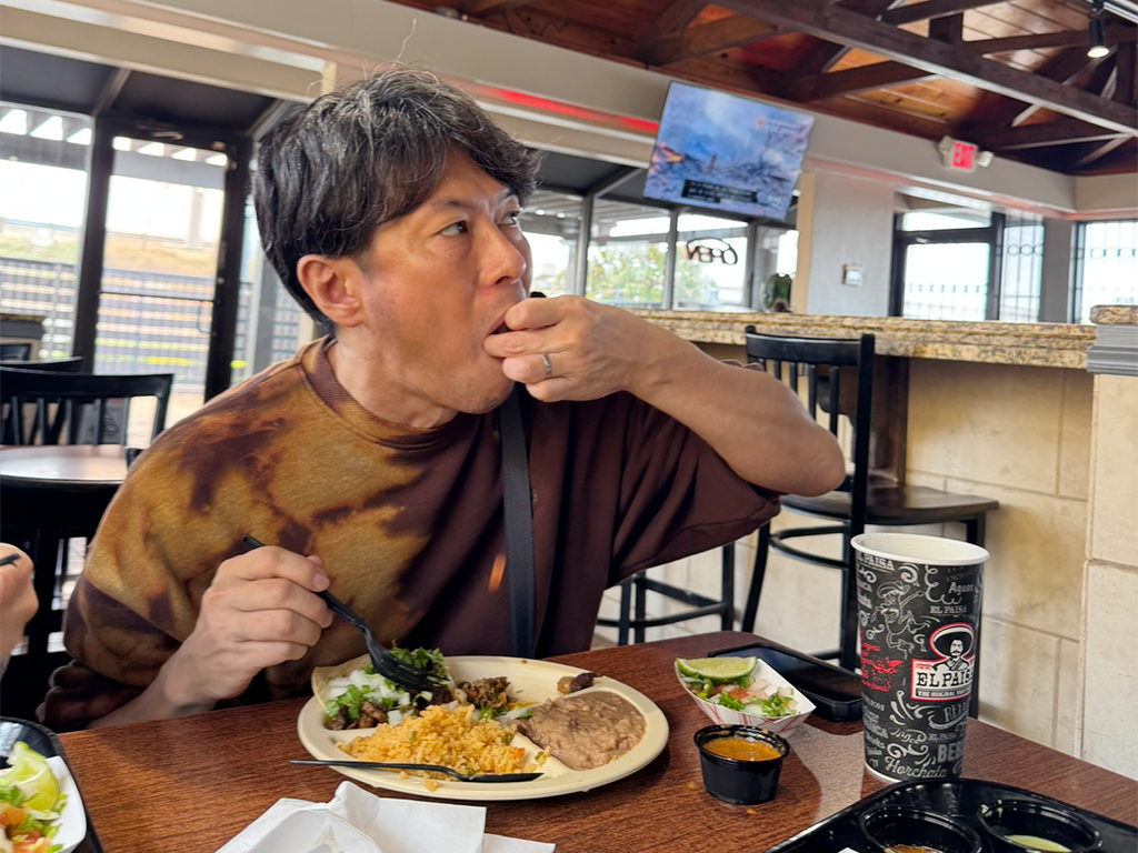 石田先生とタコス