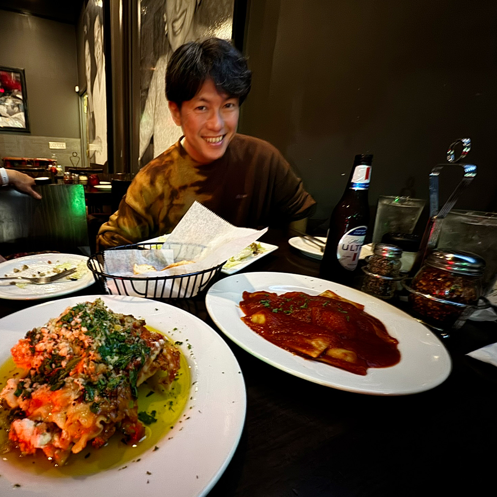 石田先生とイタリアン