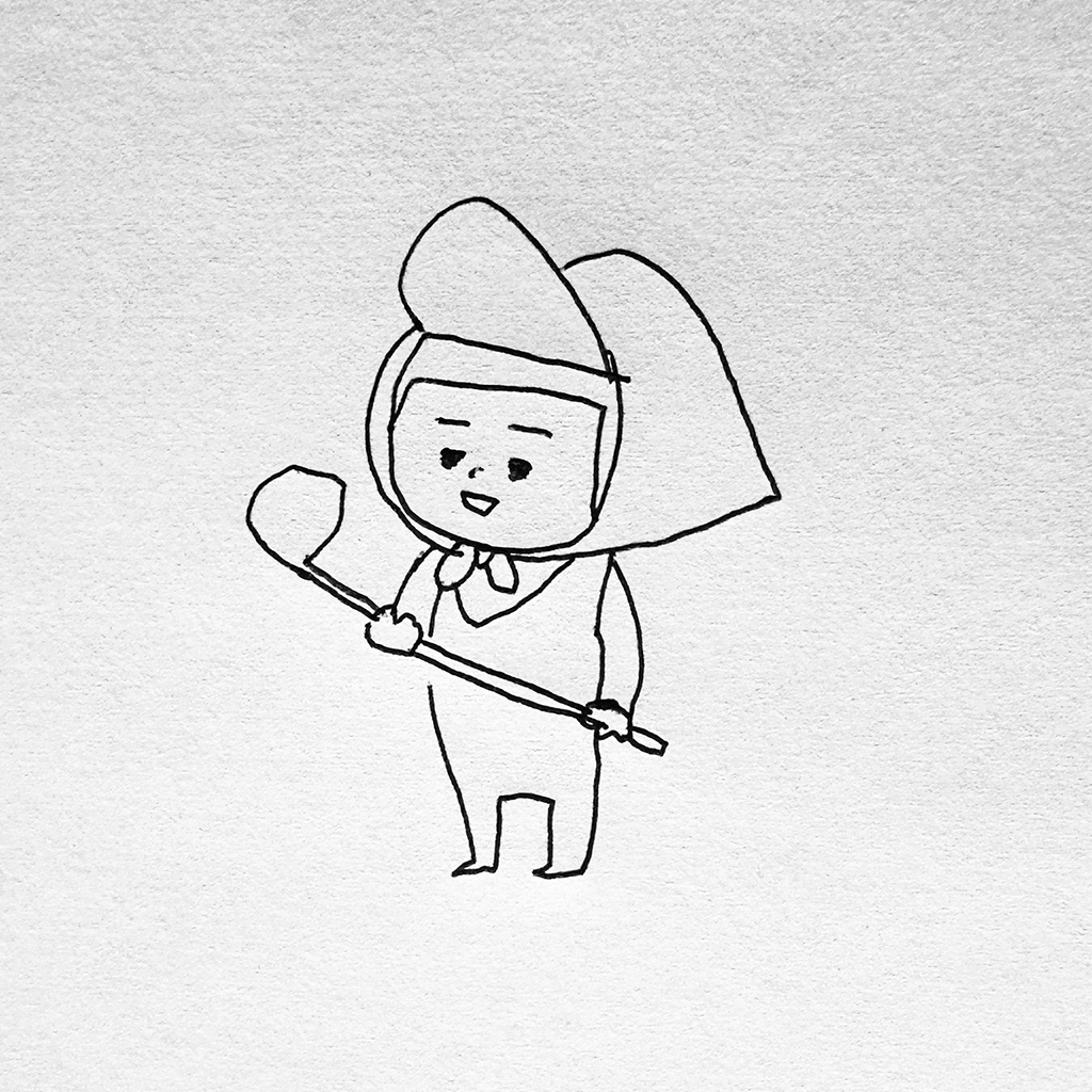 ヘルメット子：キャディーさん