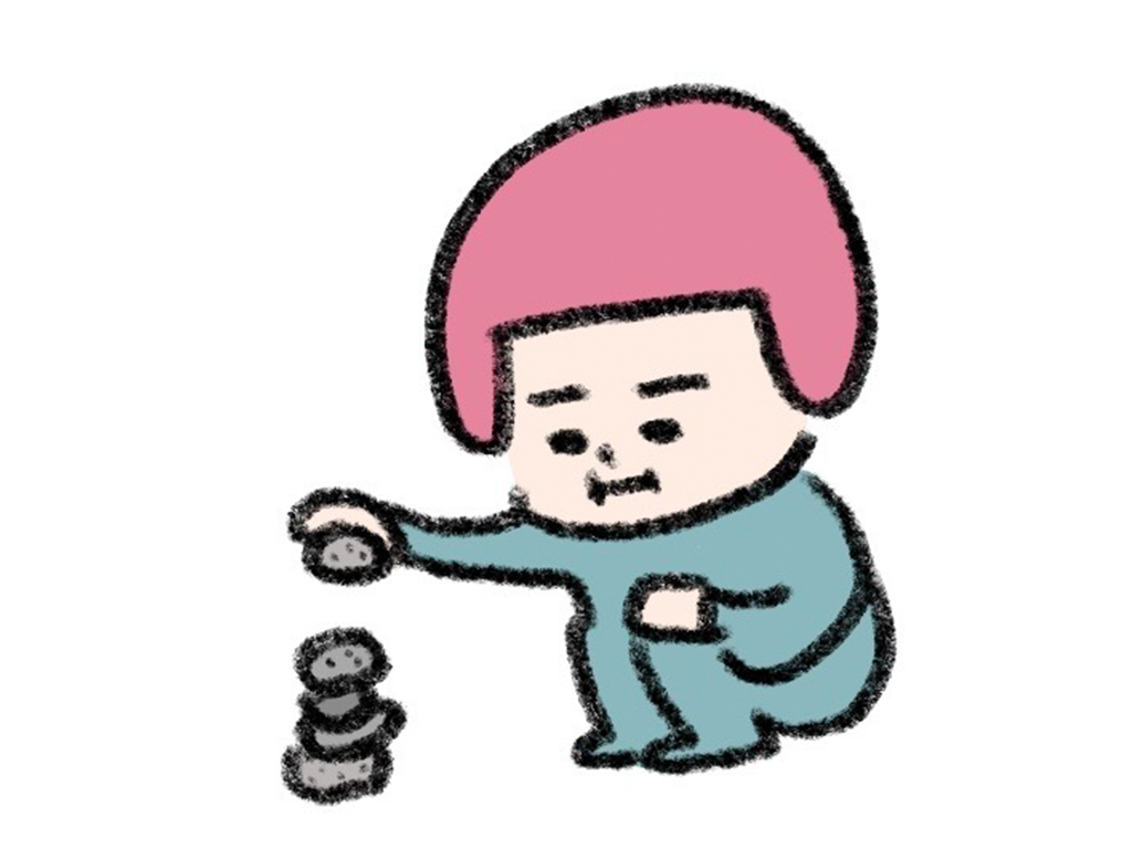 ヘルメット子:小を積んで大を為す