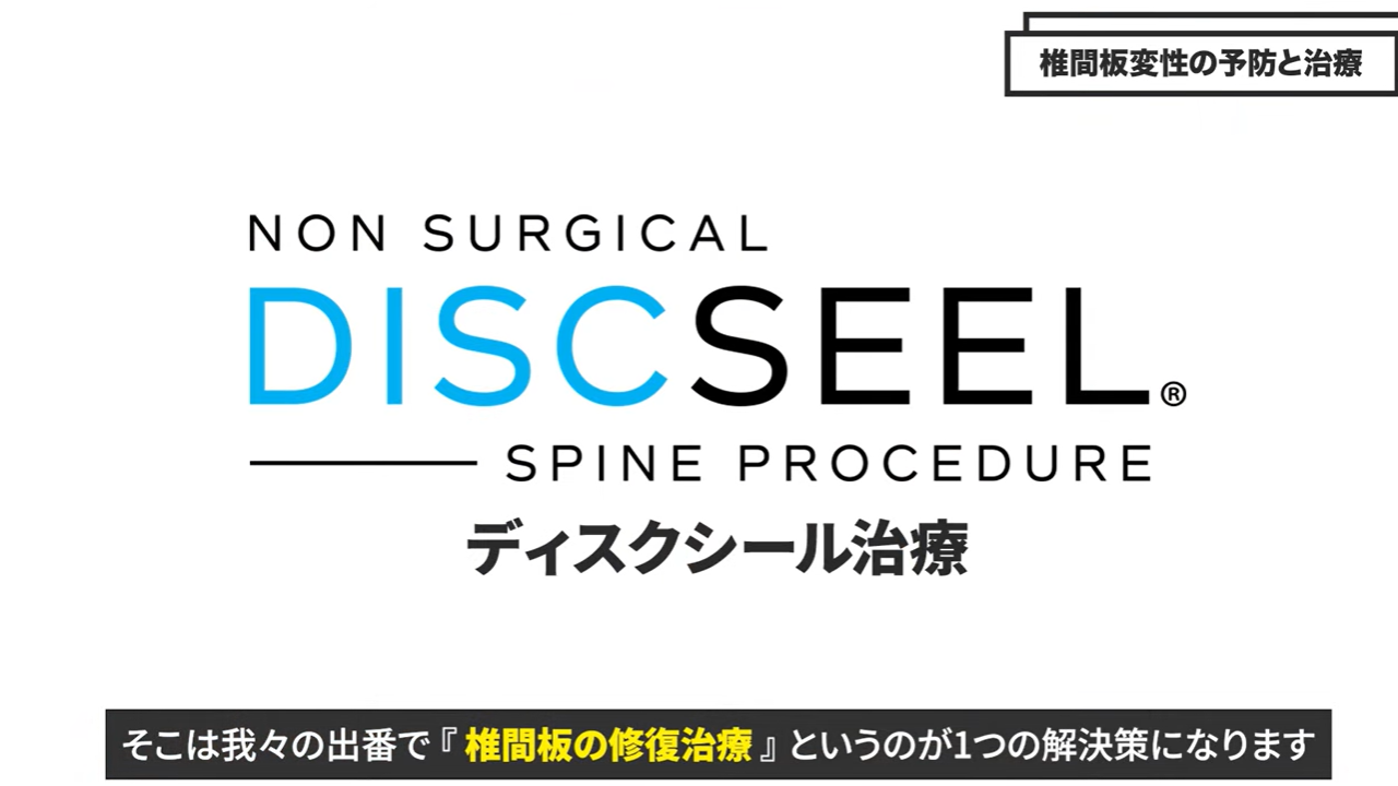 ディスクシール治療の紹介