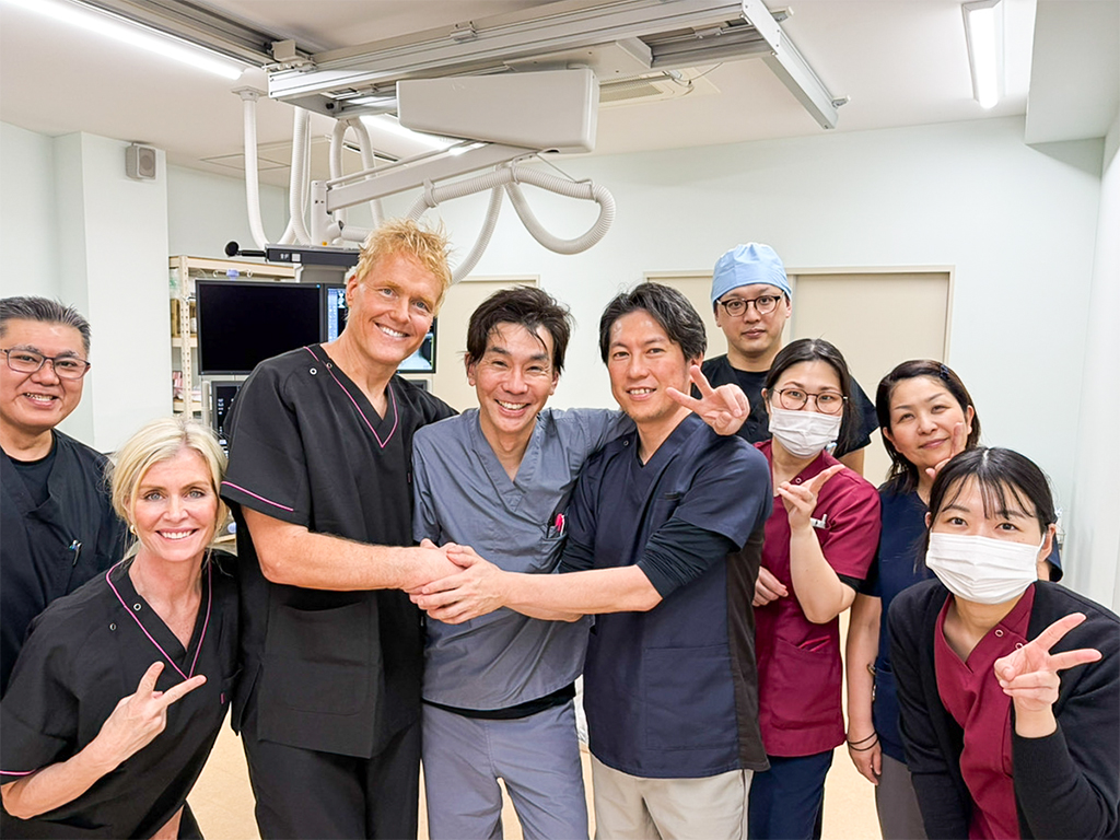 パウザ先生と記念写真