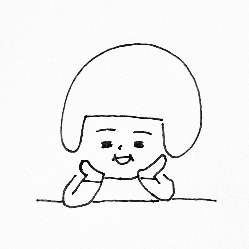 ヘルメット子:ホクホク