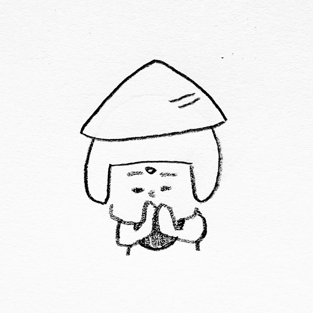 ヘルメット子：金を借りる時の地蔵顔、返す時の閻魔顔