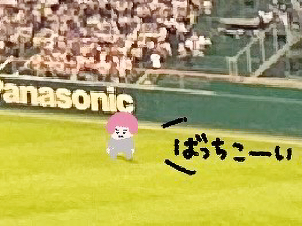 ヘルメット子：野球選手3